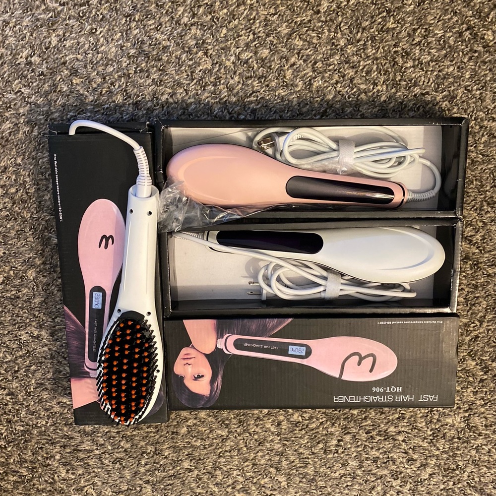 Ceramic Straightener Brush